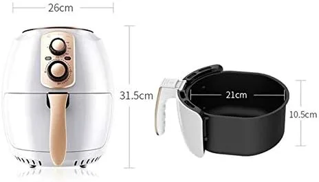 Miniatura 2 de Freidora de aire sin aceite de 3.8L Sartén eléctrica multifunción Uso doméstico Control inteligente de temperatura Utensilios de cocina