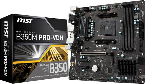 Miniatura 9 de MSI ProSeries AMD A320 1ª, 2ª y 3ª generación Cumple con Ryzen AM4 DDR4 HDMI DVI USB 3 Micro-ATX Placa base (A320M-A PRO)