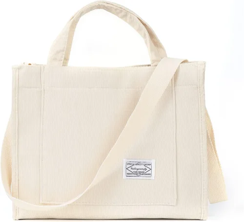 Bolso de mano vintage de pana casual para mujer, bolso cruzado estilo hobo para mujer, bolso de hombro de viaje, bolso ecológico
