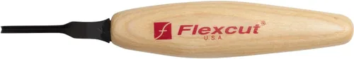 Flexcut Herramientas de tallado de madera | Herramienta de micro separación | 60 grados 0.118 in | Hoja de acero de alto carbono 1095 afilada para