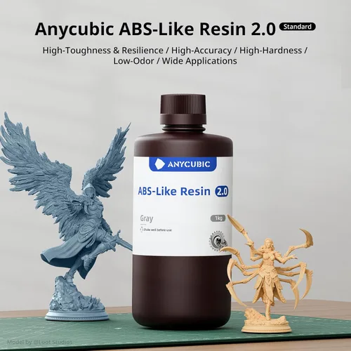 Miniatura 2 de ANYCUBIC Paquete de resina 2.0 con tecnología de resina de 2ª generación, resina para impresora 3D con alta dureza, detalles más precisos, amplia