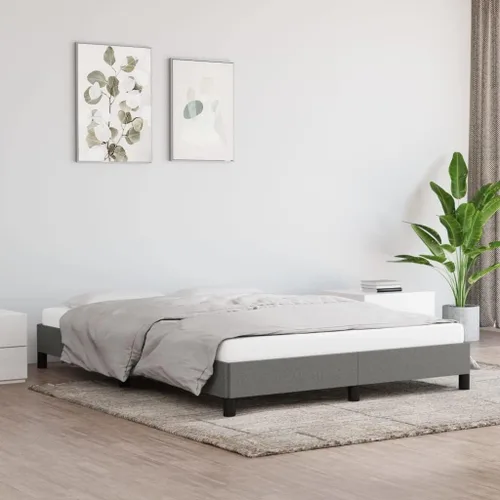 Miniatura 14 de Marco de cama gris oscuro con patas negras, 39.4 x 79.9 pulgadas, tela individual XL, peso: 41.226 libras