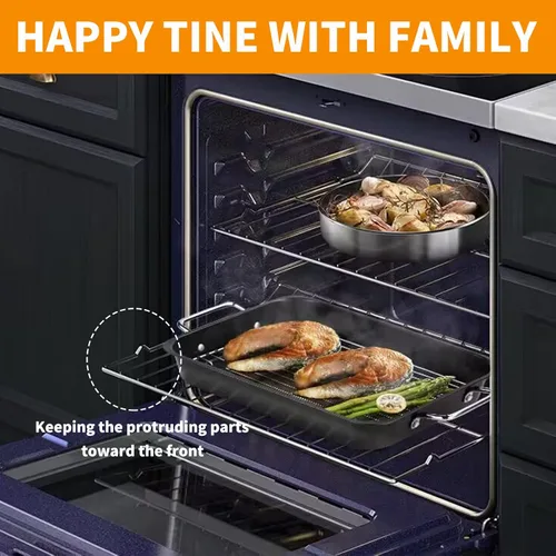 Miniatura 6 de Reemplazo de rejilla para horno DG75-01001C mejorada para piezas de estufa/horno Samsung, rejilla plana DG75-01001D para accesorios de horno Samsung