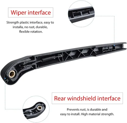 Miniatura 3 de Repuesto para BMW X3 F25 2011-2017, Conjunto de Brazo y Escobilla del Limpiaparabrisas Trasero - Estilo OEM de Fábrica OTUAYAUTO