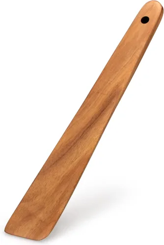 Miniatura 9 de Espátula Plana de Madera para Utensilios de Cocina Spurtle Herramienta de Cocina Volteador Raspador de Madera de Teca Espátulas Utensilio de Cocina