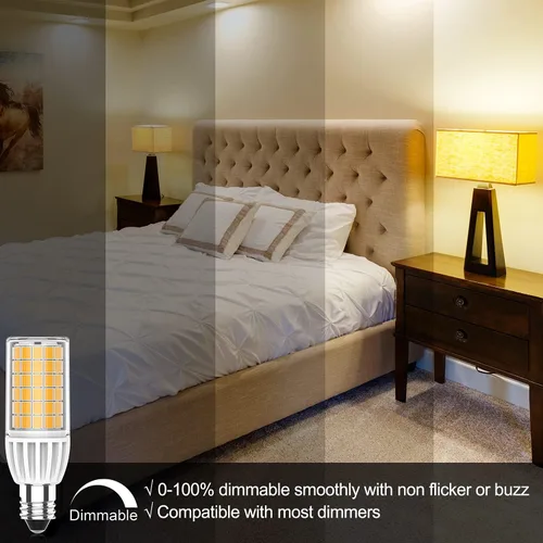 Miniatura 5 de Bombilla LED E11 regulable, AC120V blanco cálido 3000K 5W, reemplazo halógeno de 60 vatios, certificación UL CUL, JDE11 Mini bombilla LED