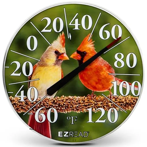 Miniatura 12 de Headwind Consumer Products EZREAD - Termómetro de esfera colgante, termómetros meteorológicos para uso en interiores y exteriores, diámetro grande