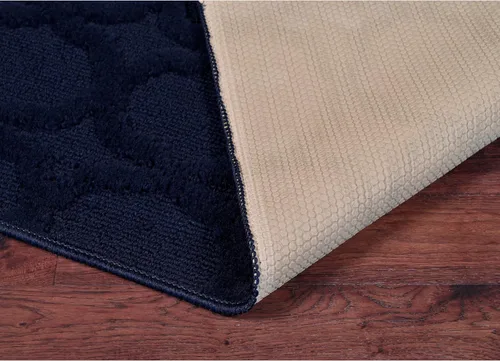 Miniatura 343 de Garland Rug Sparta - Alfombra antideslizante de polipropileno de 2 pies x 12 pies, color negro, ideal para salas de estar y pasillos, elegante