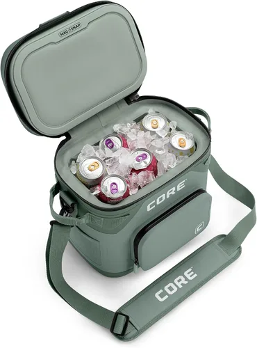 Miniatura 29 de CORE - Bolsa de enfriador suave a prueba de fugas magnética con cremallera impermeable Bolsa aislada enfriador portátil Mejor enfriador suave