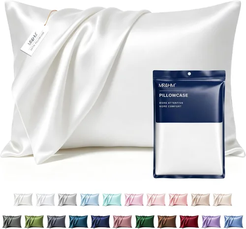 Miniatura 74 de MR&HM - Funda de almohada de satén 16- verde floral
