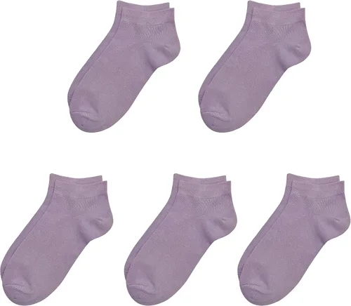 Miniatura 10 de SERISIMPLE Calcetines de bambú de viscosa para la escuela, calcetines de tobillo súper suaves para niños, puños elásticos, calcetines atléticos