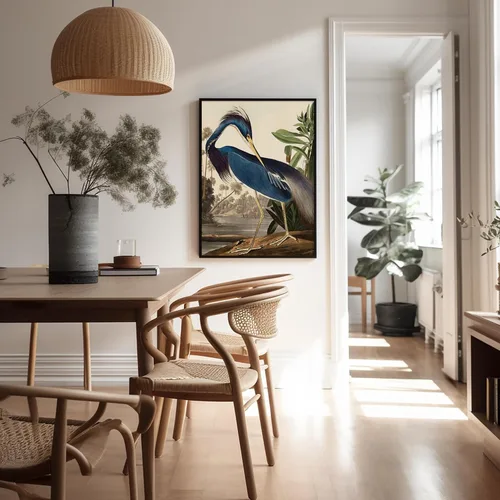 Miniatura 5 de Poster Master Póster vintage de James Audubon – Impresión de garza de Luisiana – Arte de aves de América – Arte de aves – Regalo para hombres