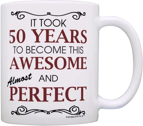 Miniatura 30 de Birthday Gifts For All 80th Took 80 Years Awesome Funny Party Gift - Taza de café de cerámica de 11 oz, taza de té, color blanco 11oz - 80th