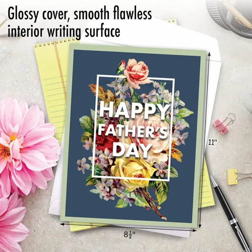 Miniatura 3 de NobleWorks - Tarjeta divertida jumbo para el Día del Padre (8.5 x 11 pulgadas), tarjeta de notas de humor, regalo para papá, padrastro, abuelo