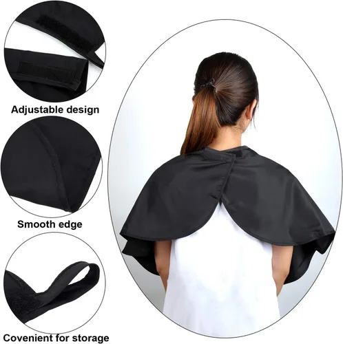 Miniatura 4 de Babero impermeable para salón de belleza, 2 unidades, para peluquería, tinte para peluquería, para clientes y artistas