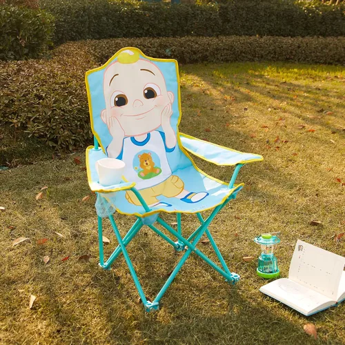 Miniatura 2 de Cocomelon Silla de campamento plegable para niños con bolsa de transporte, silla portátil para interiores y exteriores, ligera y compacta, ideal