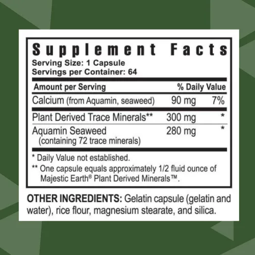 Miniatura 2 de Youngevity Ultimate Mineral Caps™ - Más de 70 minerales esenciales de espectro completo - Densos en nutrientes, derivados de algas marinas húmicas