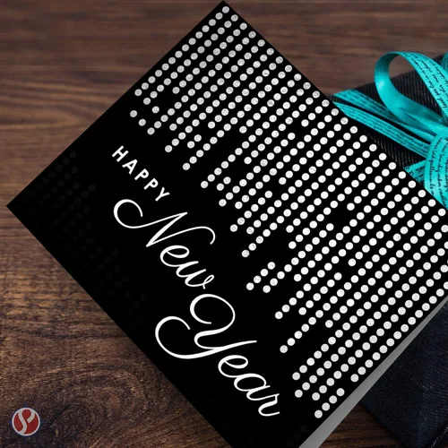 Miniatura 5 de Tarjetas de felicitación de feliz año nuevo 2026 – Vacaciones, invitaciones de fiesta de Año Nuevo, agradecimiento, anuncios, tarjetas de cortesía