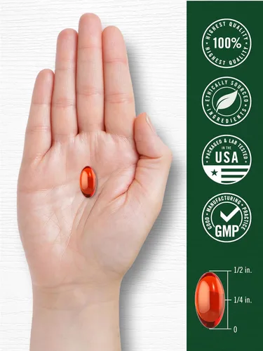 Miniatura 7 de Carlyle Cápsulas de aceite de espino cerval de mar 200 cápsulas blandas Sin OMG, sin gluten Suplemento de aceite de bayas de espino cerval
