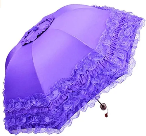 Miniatura 54 de WENDIN Sombrilla de encaje plegable vintage Paraguas gótico lluvia Anti-UV protección de encaje parasol cúpula Foto Props niñas sombrilla paraguas