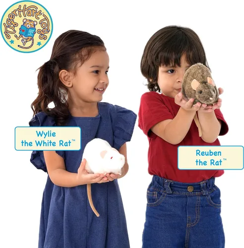 Miniatura 6 de TigerHart Reuben La Rata - Peluche de ratón de 7 pulgadas