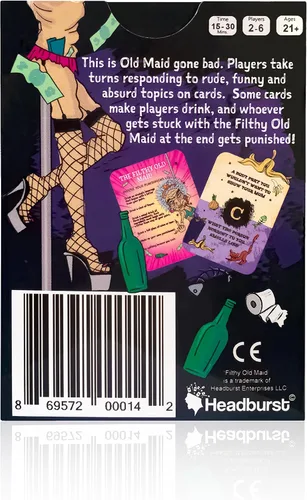 Miniatura 5 de Juego de fiesta sucia vieja criada - Un divertido juego de beber para adultos sociales