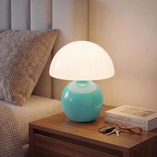 Miniatura 13 de Dawnwake Lámpara de Mesa con Forma de Hongo para Dormitorio, Lámparas Pequeñas de Escritorio para Mesita de Noche para Mesas de Noche de Sala