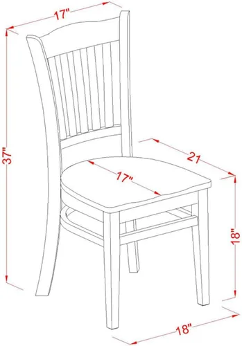 Miniatura 6 de East West Furniture SHGR5-BLK-W - Juego de comedor de 5 piezas para 4 personas, incluye una mesa de cocina redonda con pedestal y 4 sillas