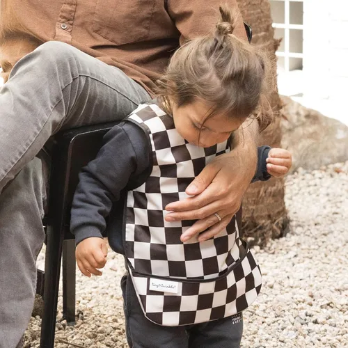 Miniatura 2 de Tiny Twinkle Babero a Prueba de Desorden para Niños Babero Impermeable para Niños Pequeños para Comer Delantal de Bebé para Alimentación