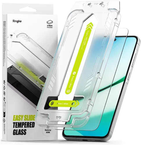 Miniatura 19 de Ringke Vidrio templado Easy Slide [súper fácil de instalar] compatible con Samsung Galaxy S24 FE, protector de pantalla, compatible con fundas