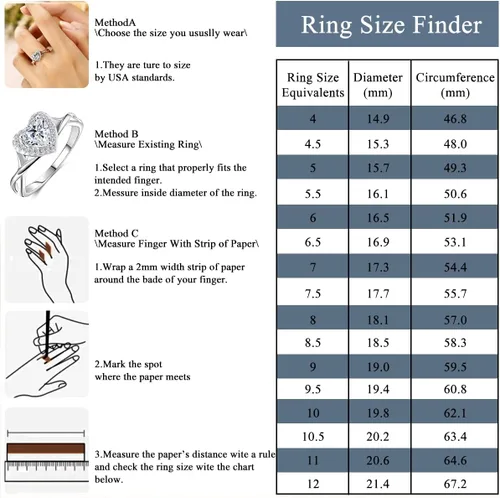 Miniatura 6 de BELLNA Anillo de promesa de plata de ley 925 para mujer, anillo de compromiso de boda de compromiso de boda con zafiro azul rubí y esmeralda
