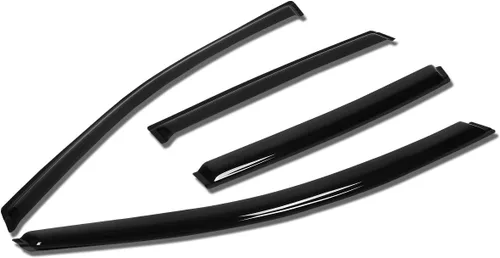 Miniatura 33 de Auto Dynasty 4 protectores de lluvia con cinta adhesiva para ventana compatibles con Honda Civic 1996-2000 de 4 puertas, protectores de lluvia