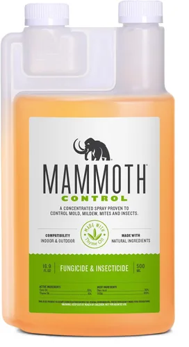 Mammoth Control - Miticida, fungicida e insecticida concentrado - Hecho con aceite de tomillo (500 ml)