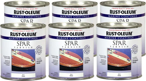 Miniatura 7 de Rust-Oleum 207008 Barniz Marine Spar, cuarto de galón, transparente brillante (paquete de 2)