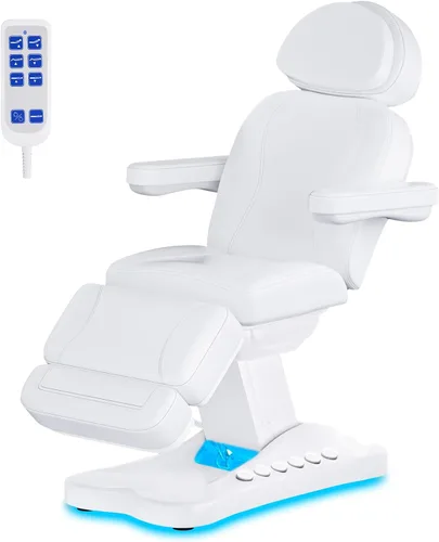 Miniatura 13 de Mesa de masaje estacionaria con espuma viscoelástica, mesa de tatuaje de masaje con altura ajustable, cama facial para esteticista, piel sintética