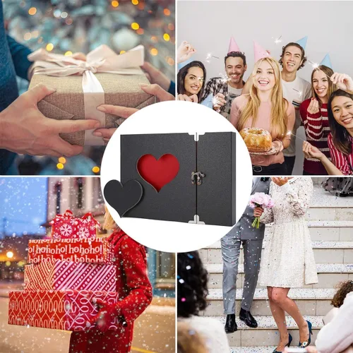 Miniatura 9 de AIOR Álbum de fotos de 60 páginas de tapa dura, álbum de recortes con esquinas de fotos para aniversario, día de San Valentín, Navidad, regalos