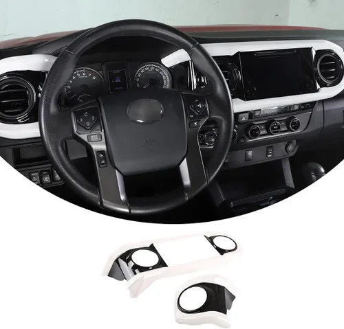 Miniatura 9 de Adhesivos para tablero, consola central para automóvil, de plástico ABS, para apariencia de interior, para Toyota Tacoma 2016 2017 2018 2019 2020