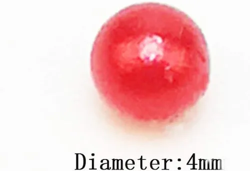 Miniatura 2 de Chenkou Craft 4500 cuentas redondas de 0.15 pulgadas (0.157 in) surtidas, sin agujero, para álbumes de recortes, manualidades, decoración de cuentas