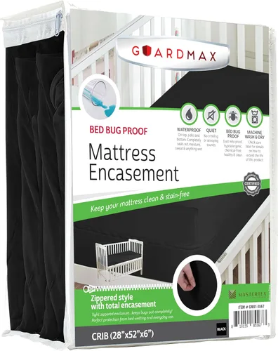 Miniatura 82 de Guardmax Funda de colchón de punto con cremallera, tamaño Queen, impermeable y a prueba de chinches, ropa de cama cómoda, suave y silenciosa con 2