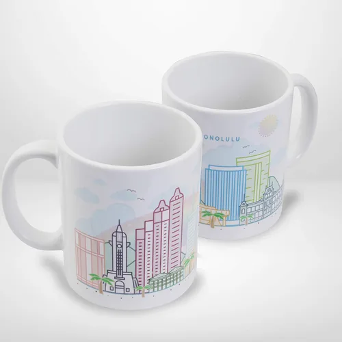 Miniatura 10 de Vastigo Taza de café Austin – Taza de cerámica de recuerdo de 11 onzas con caja de regalo – Taza de viaje City Skyline – Apto para lavavajillas