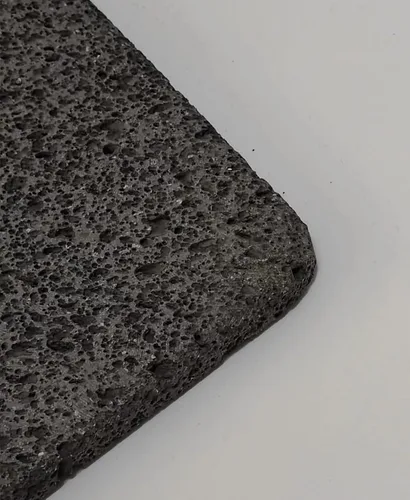 Miniatura 3 de Baldosa de piedra volcánica para cocinar, superficie plana sin ranura, esquinas redondeadas, 6 "x 8", piedra volcánica para cocinar pizza, carne
