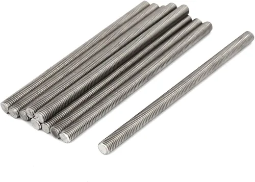 Miniatura 21 de uxcell M3 x 2.362 in 0.020 in Pitch 304 Varillas totalmente roscadas de acero inoxidable barra 10 piezas