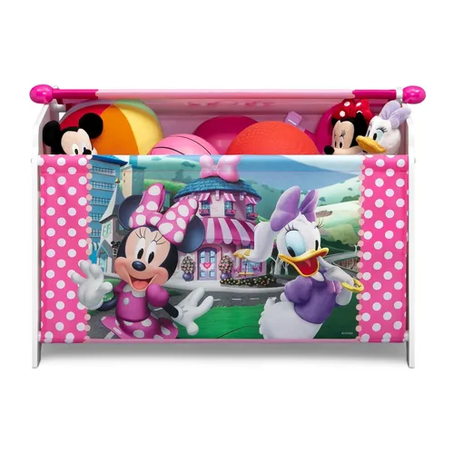 Miniatura 12 de Delta Children Disney Minnie Mouse Juego de 3 piezas para cuarto de juegos para niños pequeños – Incluye mesa, silla y caja de juguetes, rosa