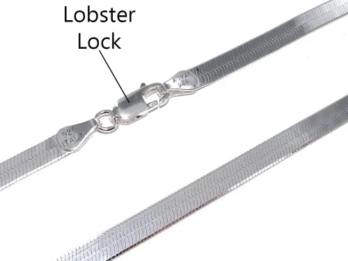 Miniatura 2 de Savlano Pulsera de plata de ley 925 con diseño de espiga plana de serpiente mágica para mujeres y hombres, fabricada en Italia, viene con una caja