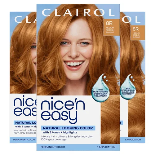 Miniatura 47 de Clairol Nice'n Easy Tinte Permanente para el Cabello, 6R Color de Cabello Castaño Rojizo Claro, Paquete de 3 6R Caoba Light