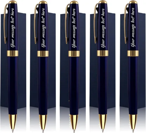 Miniatura 14 de Ancolo Bolígrafos de Promoción Personalizados - Regalo Publicitario de Negocios Juego de Escritura de Oficina - Grabado con Tu Mensaje Nombre