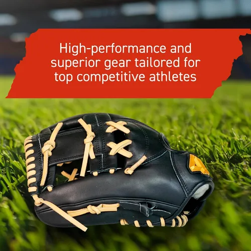 Miniatura 4 de 44 Pro Steer - Guante de béisbol para campo interior, guante de campo, construcción de cuero de primera calidad para adultos y jóvenes, 12 pulgadas
