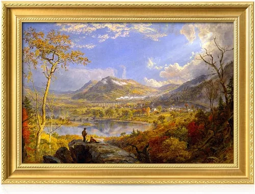 Miniatura 48 de DECORARTS - Impresiones de Giclee de Lirios de Agua de Claude Monet, Arte de Pared Enmarcado con Marco de Madera Maciza, Decoración de Jardín