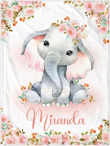 Miniatura 17 de Manta de bebé personalizada para niñas y niños, manta de bebé personalizada con nombre, mantas de regalo personalizadas súper suaves para niños