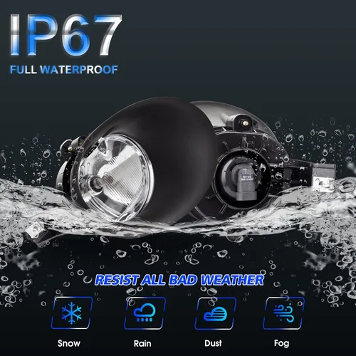Miniatura 6 de Kit de reemplazo de luces antiniebla para 2002 2003 2004 2005 2006 2007 2008 Dodge Ram 1500/2500/3500 con bisel negro, cableado y interruptor 9006